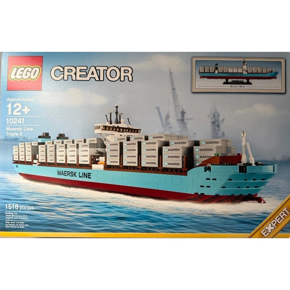 NEW NIB LEGO Creator Expert Maersk Line Triple-E (10241) Set Sealed minor wear